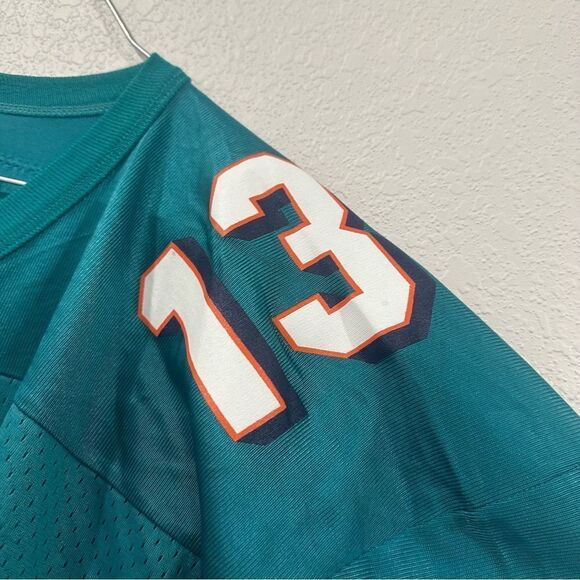 VINTAGE DAN MARINO #13 MIAMI DOLPHINS 1990s CHAMPION NFL JERSEY ADULT 44 LARGE - Picture 6 of 11